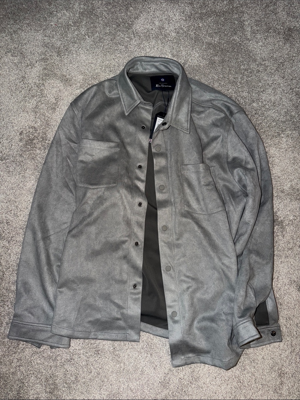 Ben Sherman Steel Gray Lightweight Shirt Jacket